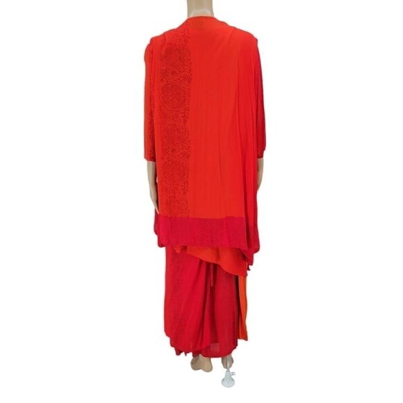 ENDLESS Knot Art Women's Vintage 3pc Bohemian Hippie Set Vest Tunic Skirt - Picture 4 of 15